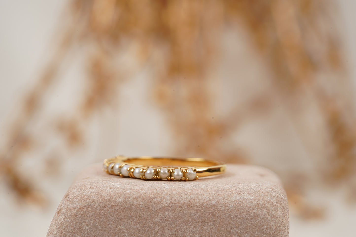 Pearl Wedding Band Freshwater Akoya Pearl 925 Sterling Silver Ring