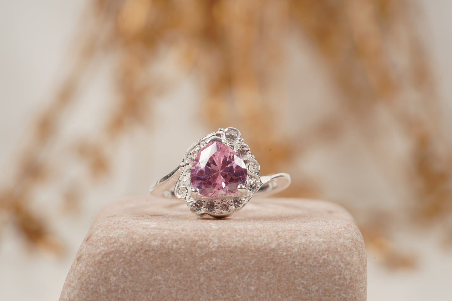 Usagi Sailor Moon Heart Cut Anime Engagement Ring