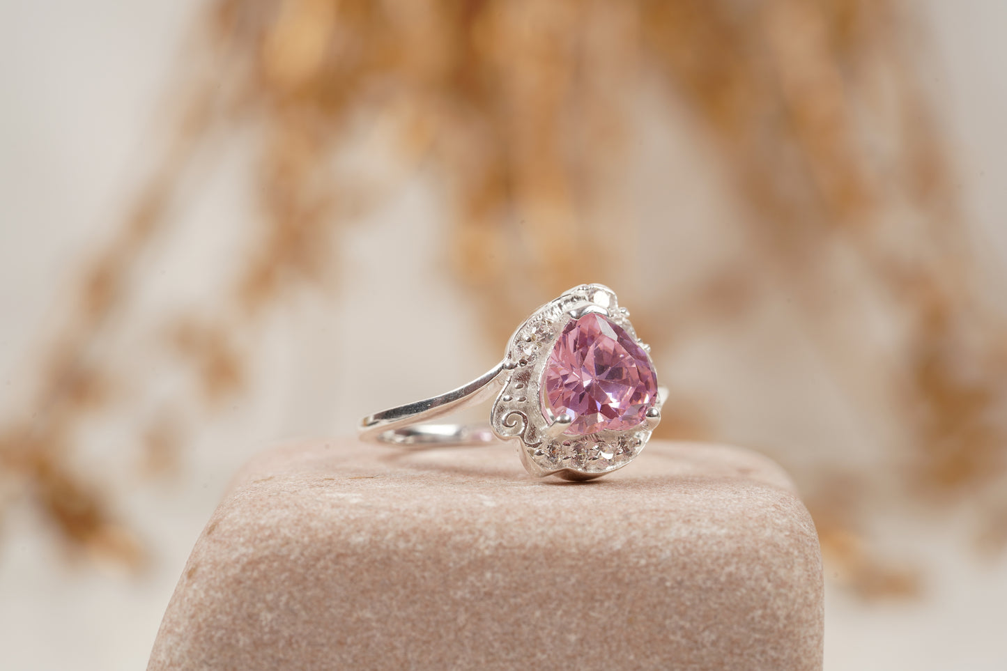 Usagi Sailor Moon Heart Cut Anime Engagement Ring