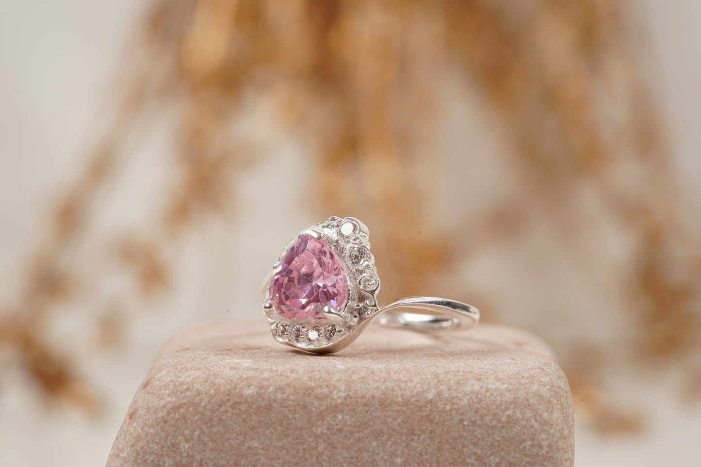 Usagi Sailor Moon Heart Cut Anime Engagement Ring