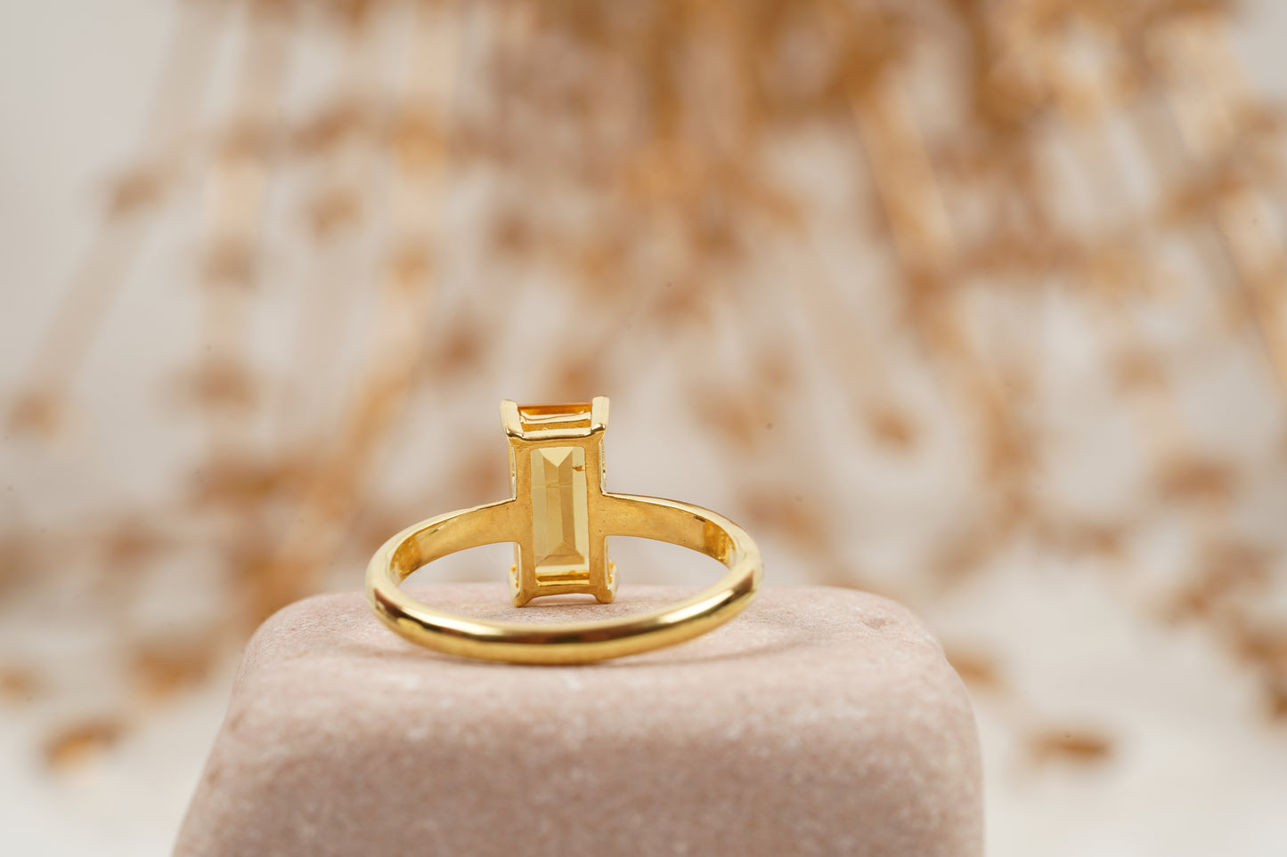 Buy Baguette Citrine Engagement Ring November Birthstone Jewelry