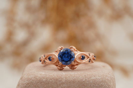 Zora Sapphire Spiritual Stone Engagement Ring Video Game Nerdy Geeky Ring