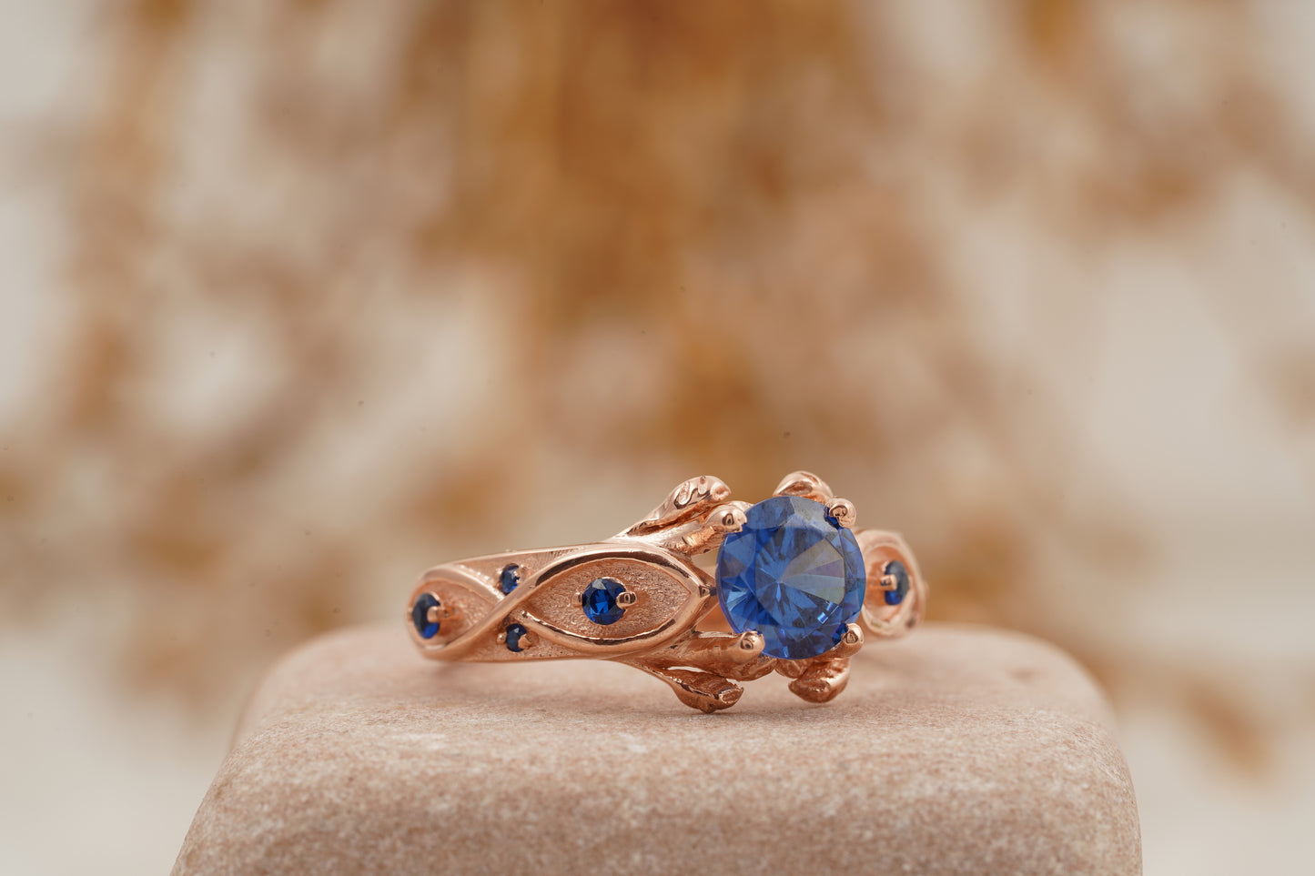 Zora Sapphire Spiritual Stone Engagement Ring Video Game Nerdy Geeky Ring