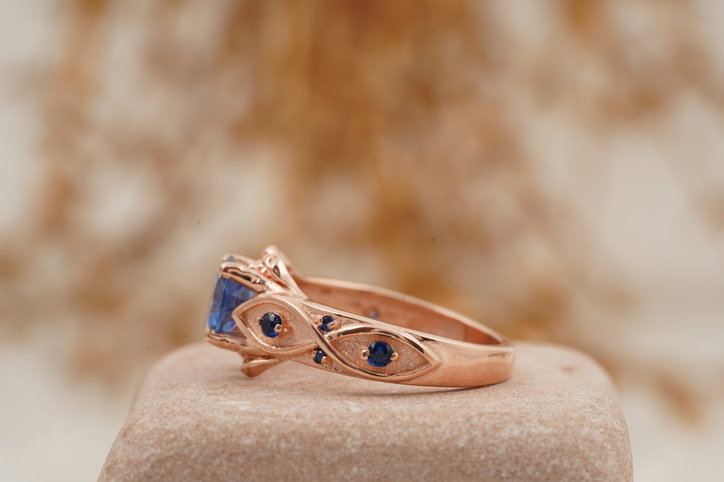 Zora Sapphire Spiritual Stone Engagement Ring Video Game Nerdy Geeky Ring