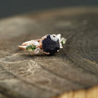 Blue Sandstone Gemstone Ring Cluster Ring For Women - MinimalistJewels