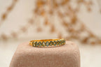 Oval Cut Aquamarine Stacking Wedding Band Solid Gold - MinimalistJewels