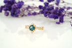 London Blue Topaz Stacking Ring - MinimalistJewels