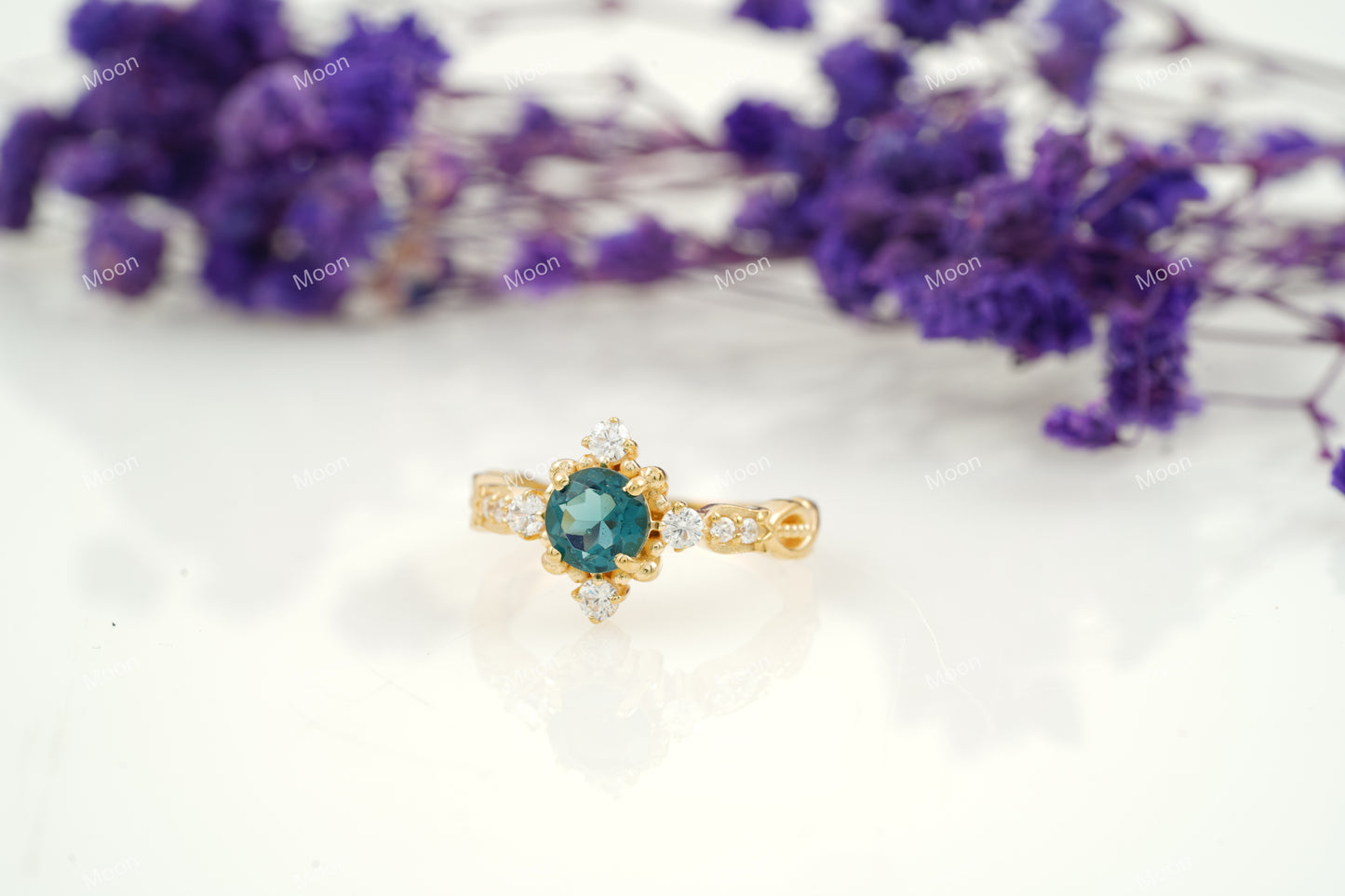 London Blue Topaz  Stacking Ring