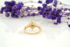 London Blue Topaz Stacking Ring - MinimalistJewels