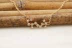 Round Diamond Solid Gold Pendant With Chain 18k Gold - MinimalistJewels