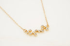Round Diamond Solid Gold Pendant With Chain 18k Gold - MinimalistJewels