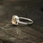 Morganite Engagement Ring For Women - MinimalistJewels