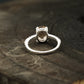 Morganite Engagement Ring  Back Angle