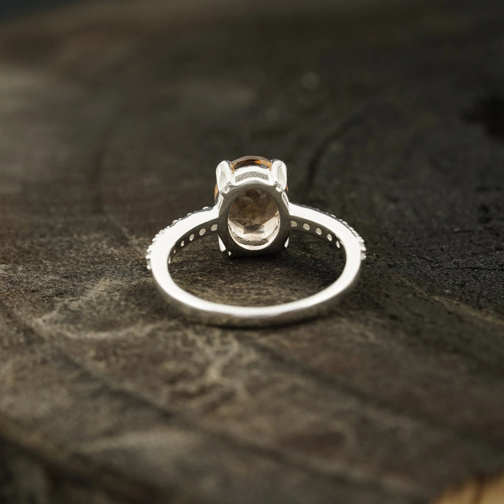 Morganite Engagement Ring For Women - MinimalistJewels