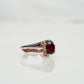 Round Cut Lab Ruby July Birthstone Engagement Ring