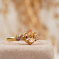 Oval Cut Morganite Gemstone Sterling Silver Engagement Ring