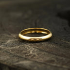 2mm Solid Gold Womens Wedding Band - MinimalistJewels