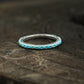 Turquoise Full Eternity Wedding Bands