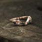 Natural Moss Agate Wedding Band 