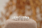 Marquise cut Moissanite Full eternity wedding band - MinimalistJewels