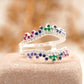 Multi Stone Wedding Band | Sapphire Ruby Emerald Multi Stone Ring