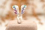 Multi Stone Wedding Band | Sapphire Ruby Emerald Multi Stone Ring - MinimalistJewels