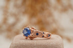 Zora Sapphire Spiritual Stone Engagement Ring Video Game Nerdy Geeky Ring - MinimalistJewels