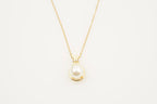 Freshwater Pearl Necklace With Gold Chain - MinimalistJewels