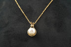 Freshwater Pearl Necklace With Gold Chain - MinimalistJewels