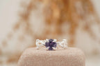Alexandrite Gold Twist Engagement Ring | June Birthstone - MinimalistJewels