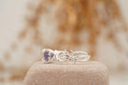 Alexandrite Gold Twist Engagement Ring | June Birthstone - MinimalistJewels