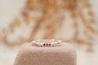 Ruby And Diamond Wedding Band 925 Sterling Silver - MinimalistJewels