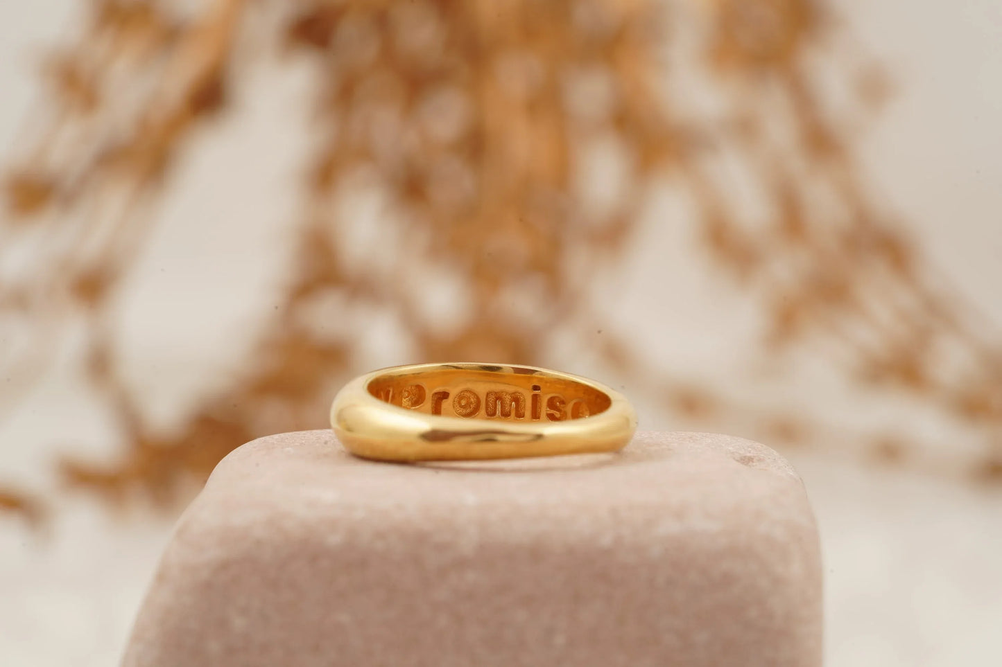 Pinky Promise Couples Stacking 14k Gold Filled Rings
