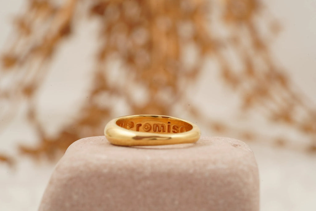 Pinky Promise Couples Stacking 14k Gold Filled Rings - MinimalistJewels