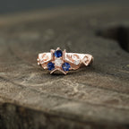 Triforce Zora's Sapphire Spiritual Stone Legend of Zelda Ring - MinimalistJewels
