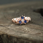 Triforce Zora's Sapphire Spiritual Stone Legend of Zelda Ring - MinimalistJewels