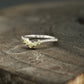 Curved Green Amethyst Stacking Matching Wedding Band