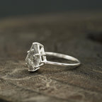 Kite Shaped Black Rutile Quartz Ring - MinimalistJewels