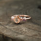 Oval Cut Morganite Gemstone Sterling Silver Engagement Ring &amp; Diamond