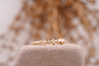 Pearl & Diamond Stacking Wedding Band - MinimalistJewels