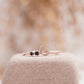 Black Onyx Fly Me to the Moon Stackable Handmade Ring