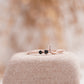 Black Onyx Moon Stackable Engagement Ring  Right Angle