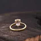 Oval Moissanite Engagement Rings - MinimalistJewels