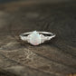 pear shaped opal cluster engagement ring | Promise bridal ring