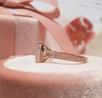 2.5CT Radiant Cut Moissanite Engagement Ring Set - MinimalistJewels