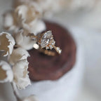 Marquise Cut Moissanite Engagement Unique Promise Ring - MinimalistJewels