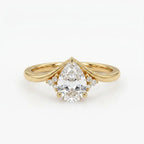 Moissanite Engagement Rose Gold Ring