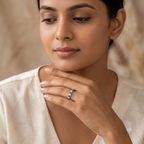 Opal and Alexandrite Ring Sterling Silver, Dainty Gemstone Band