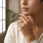 Triforce Zora's Sapphire Spiritual Stone Legend of Zelda Ring With Modal