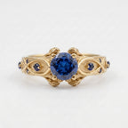 Zora Sapphire Spiritual Stone Gold Engagement Ring